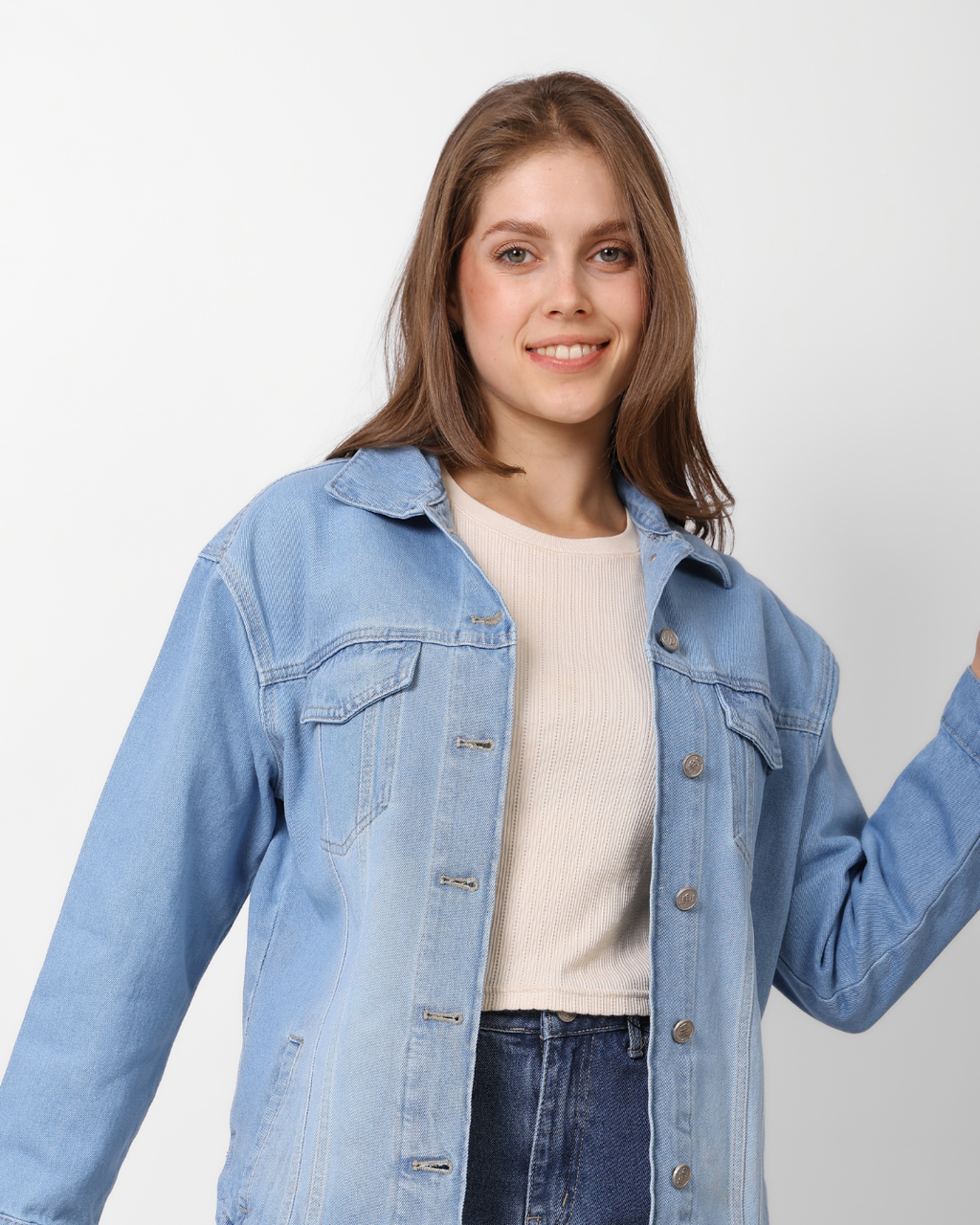LAILA Blue Denim Jacket