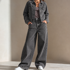 LAILA Grey Denim Set