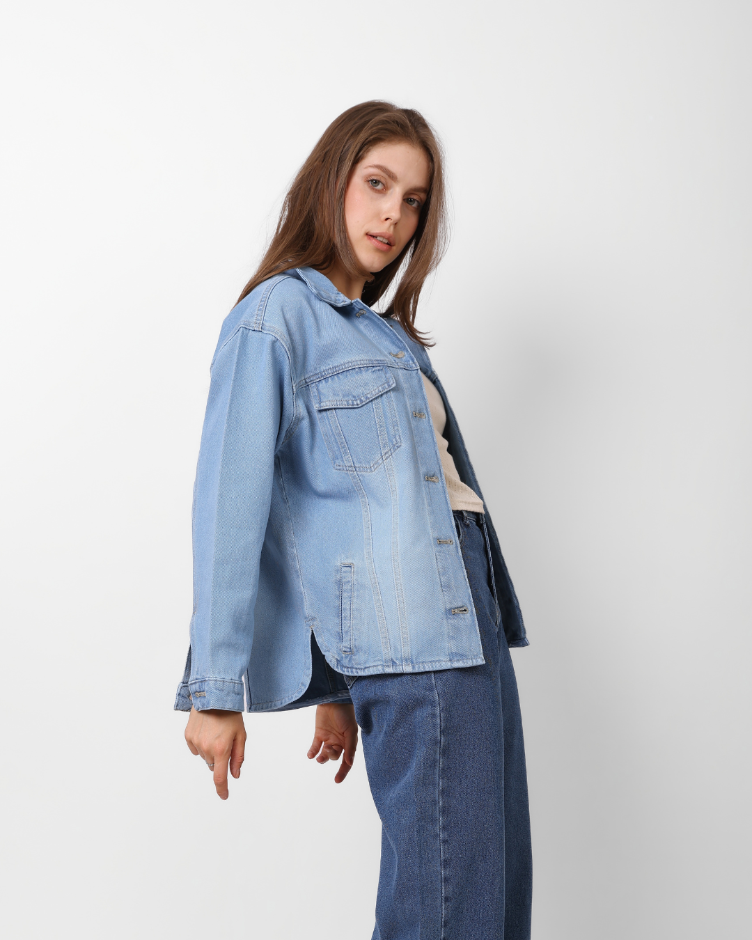 LAILA Blue Denim Jacket