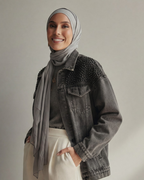 LAILA Handmade strass Denim Jacket
