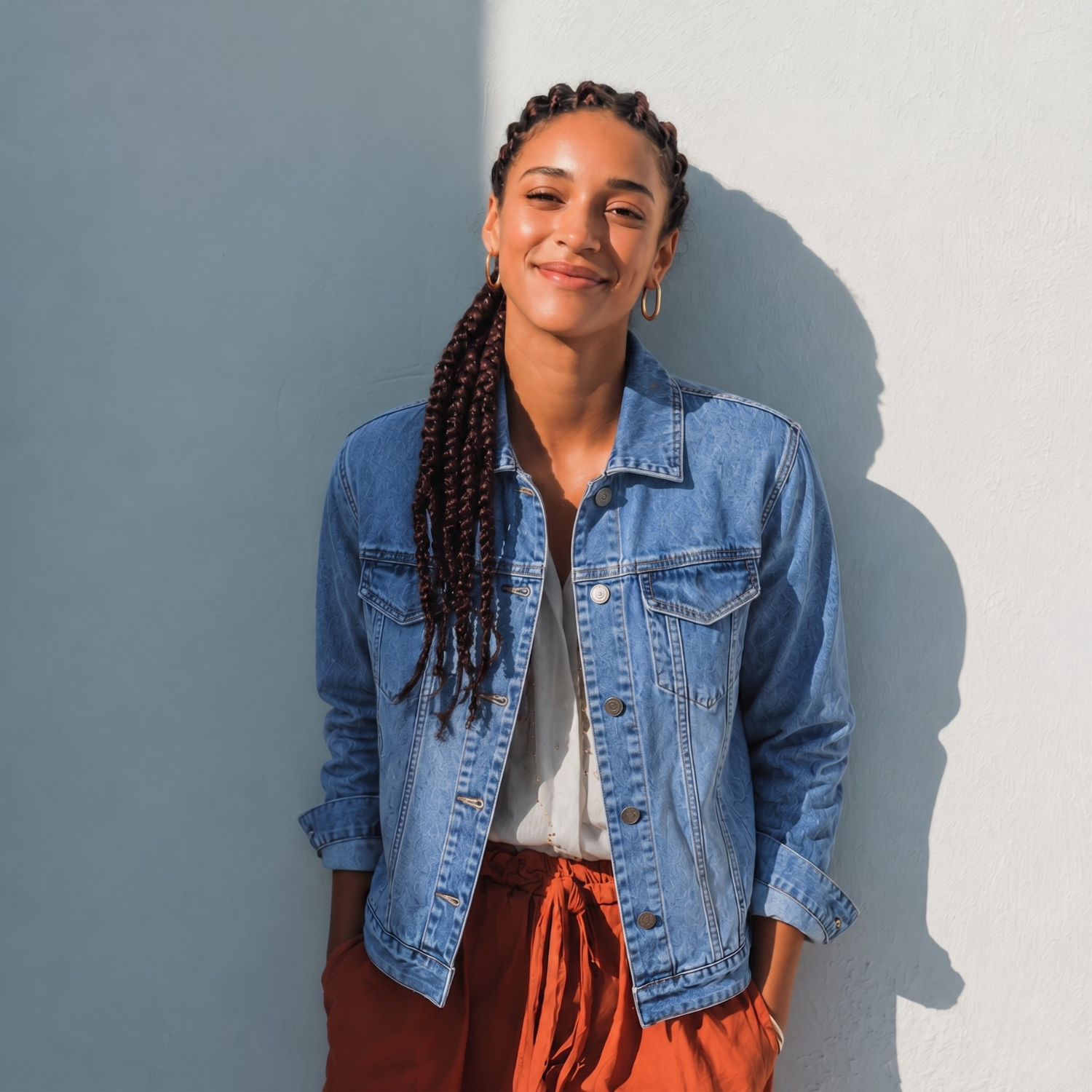 LAILA Blue Denim Jacket