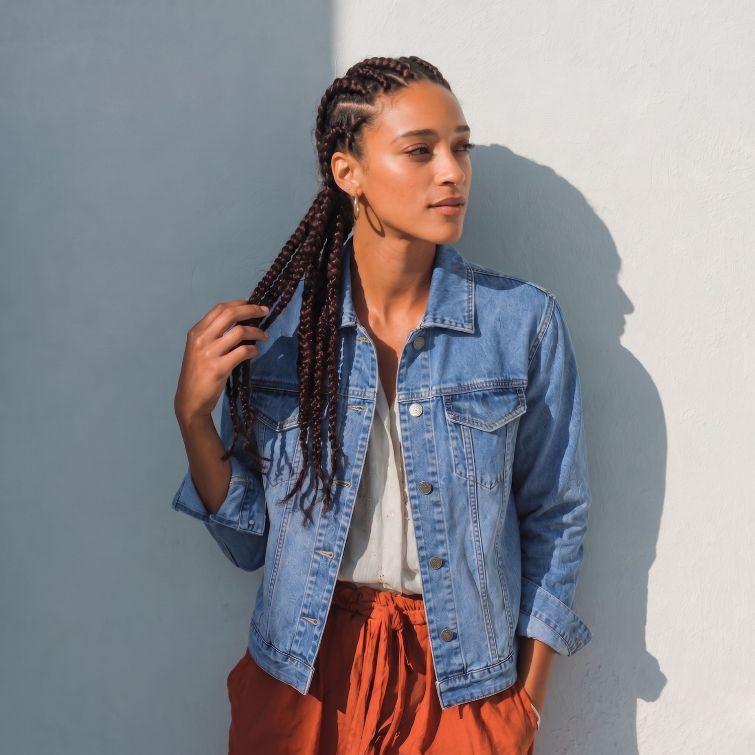 LAILA Blue Denim Jacket