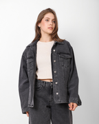 LAILA Grey Denim Jacket
