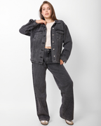 LAILA Grey Denim Jacket