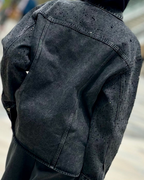 LAILA Black Strass Denim Jacket