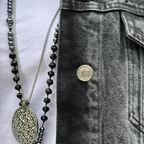 Black Strass Denim Set