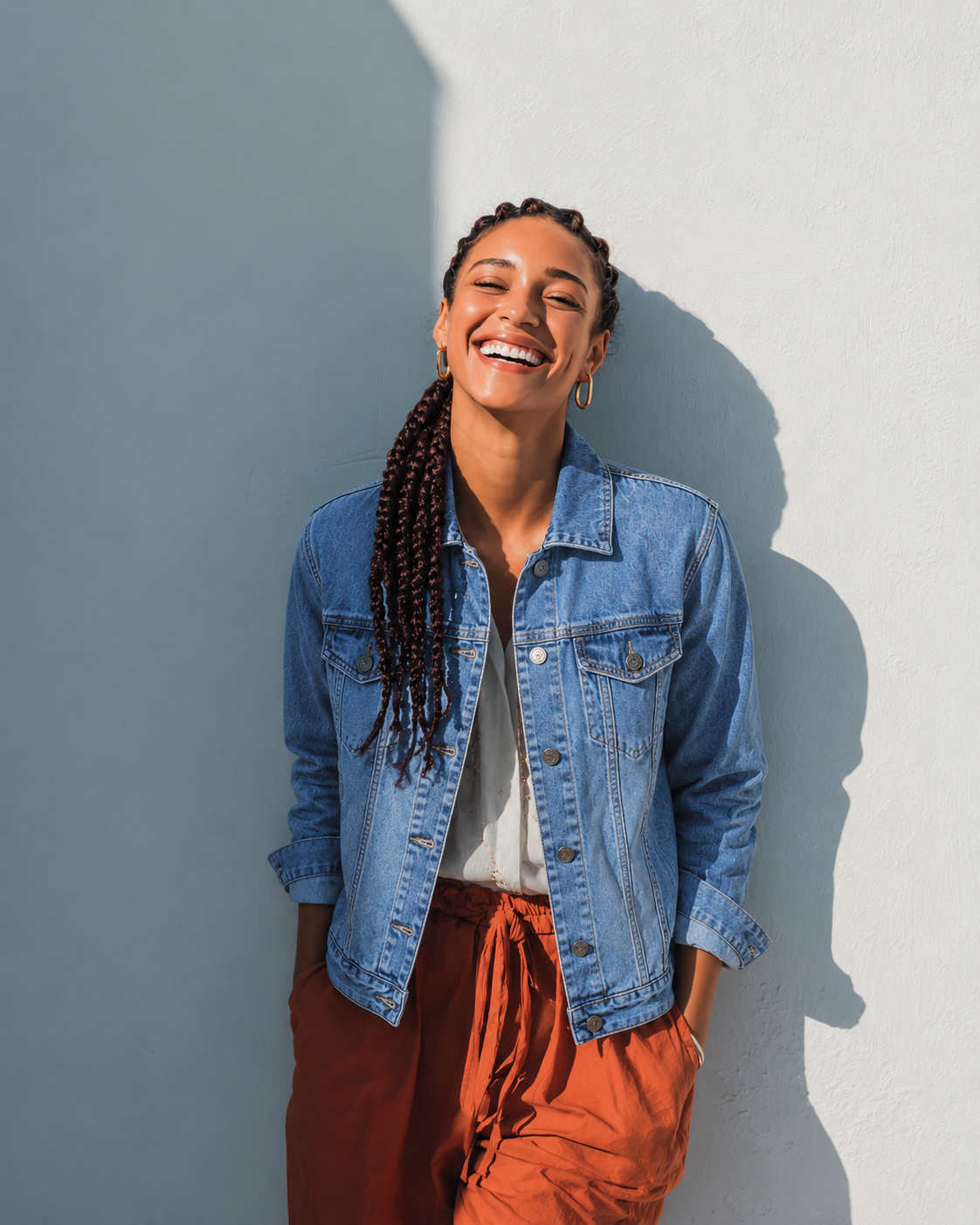 LAILA Blue Denim Jacket