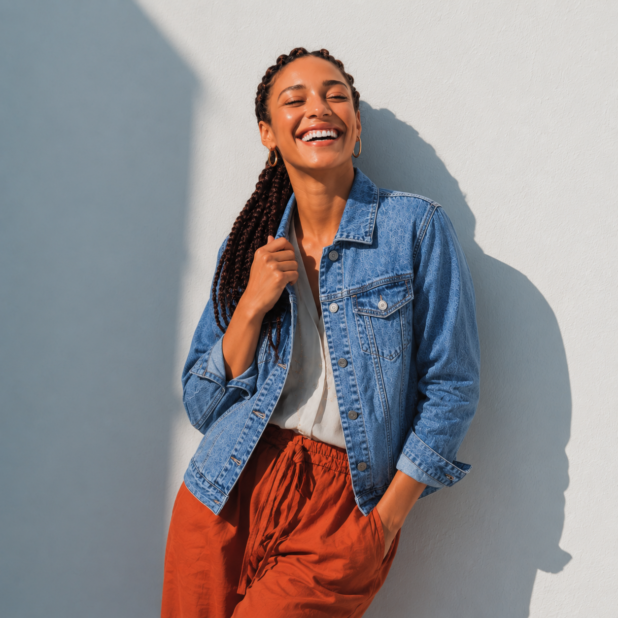 LAILA Blue Denim Jacket