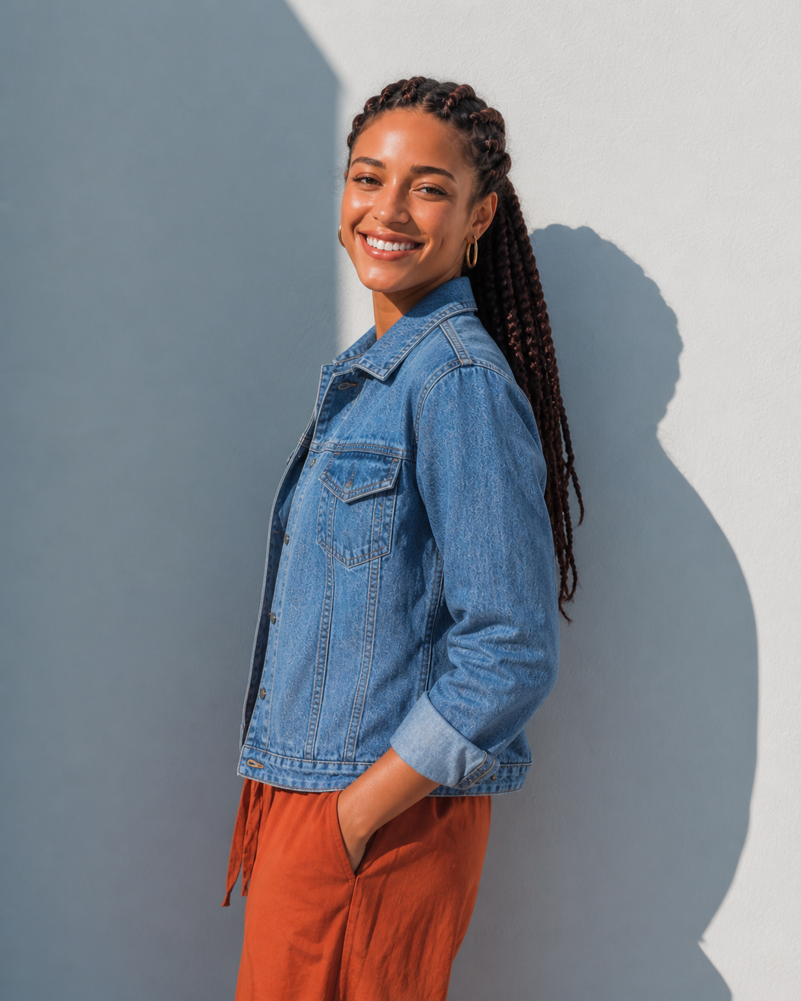 LAILA Blue Denim Jacket
