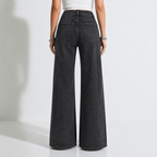 LAILA Silver Strass Wide-Leg Tall Denim Pants
