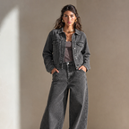 LAILA Grey Denim Set