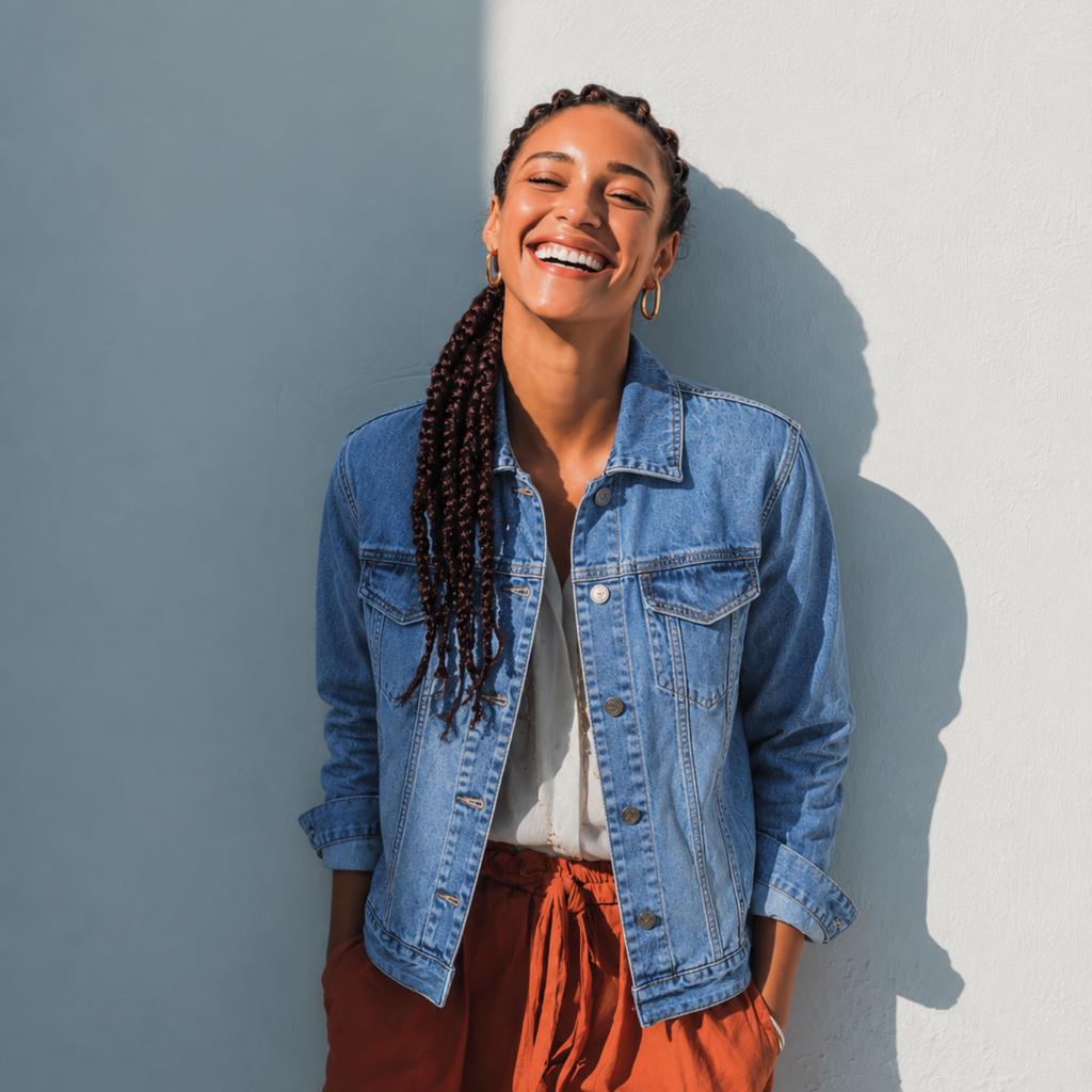 LAILA Blue Denim Jacket
