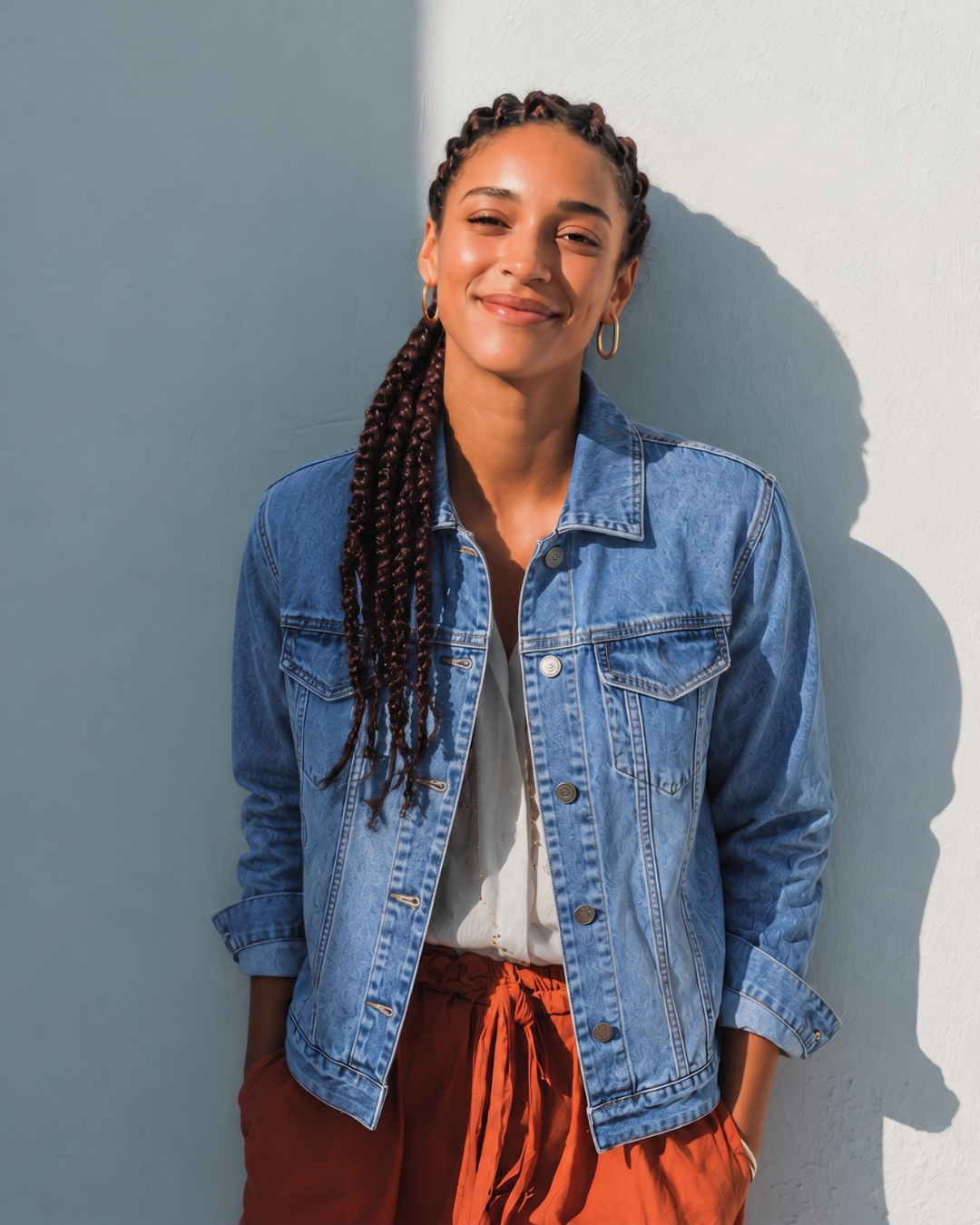 LAILA Blue Denim Jacket
