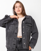 LAILA Grey Denim Jacket